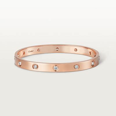 10 diamond cartier love bracelet|preowned cartier love bracelet.